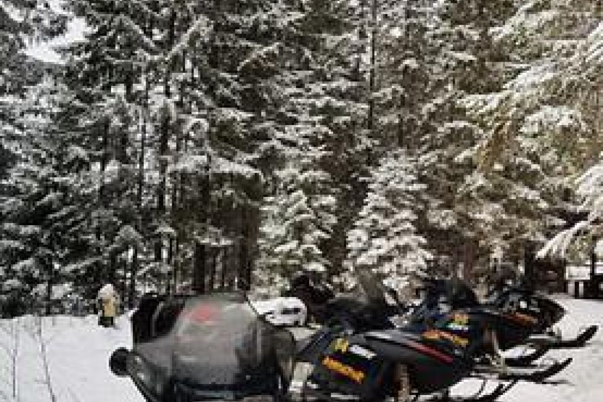 Снегоходный вираж в Карелии