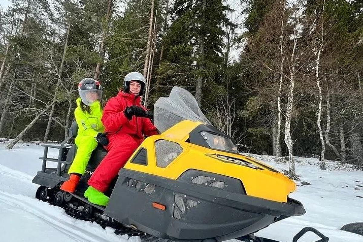 В Рубчойлу на снегоходах