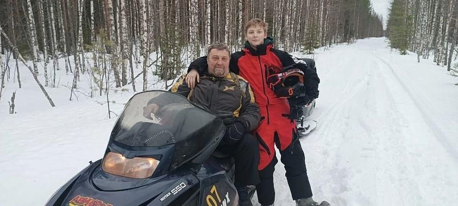 Снегоходный вираж в Карелии